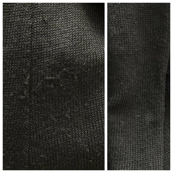 Vintage Y2K Black Ruffle Duster Open Cardigan Sweater. S/M. Whimsigoth Festival - Picture 12 of 12